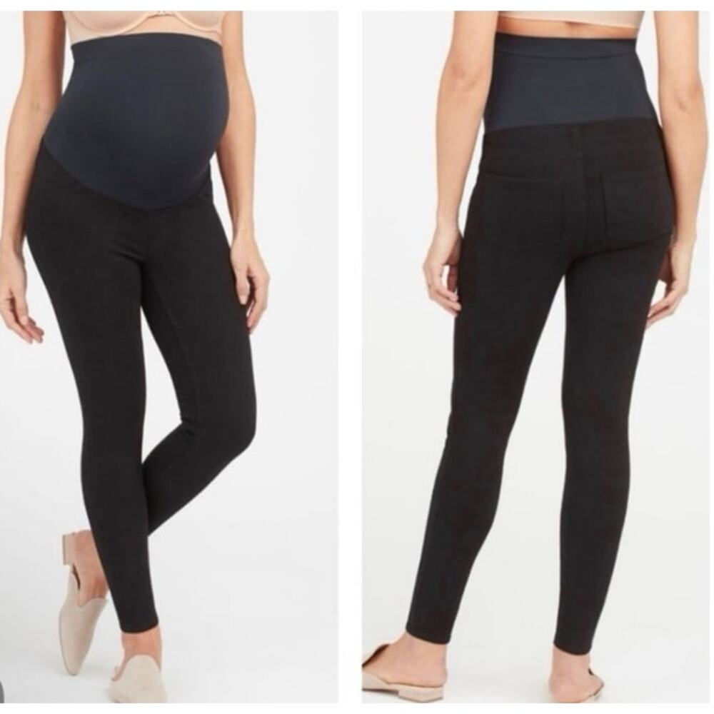 SPANX MAMA ANKLE JEAN-ISH LEGGINGS MATERNITY SIZE XL NWT BLACK